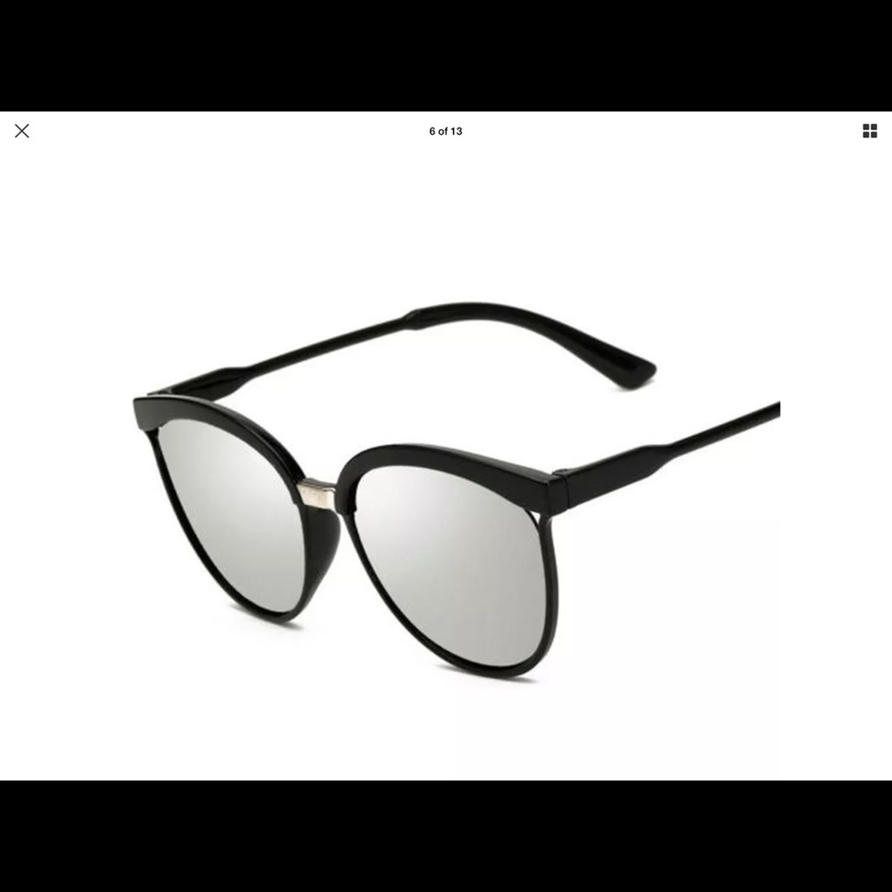 ❎$25 BUNDLED ❎Designer Vintage Blue Mirror Flat Lens Sunglasses - Picture 2 of 6